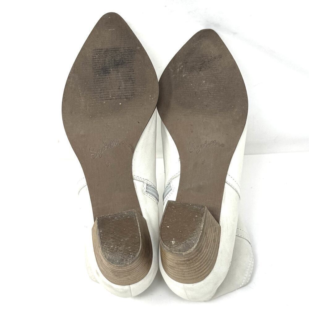 ANTHROPOLOGIE SEYCHELLES Off White Suede Western Bootie Sz 9 - Picture 8 of 8